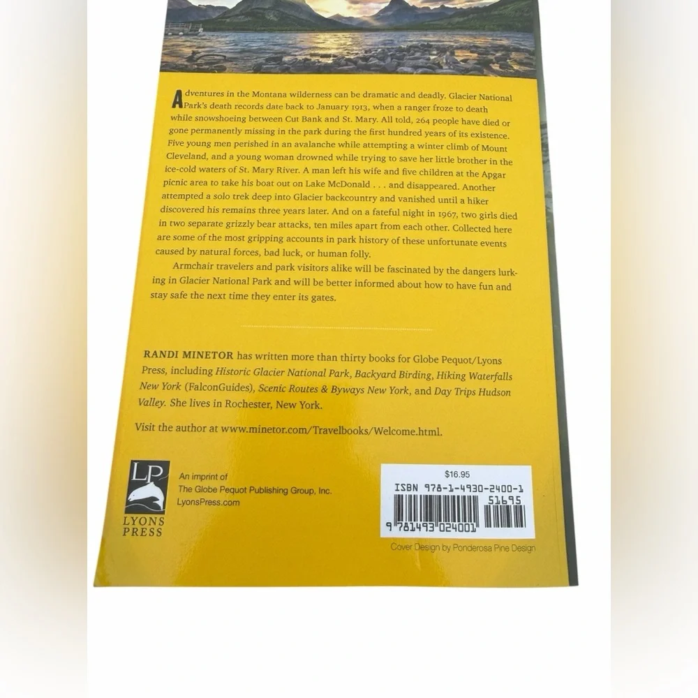 Book Death in Glacier National Park Stories of Accidents & Foolhardiness